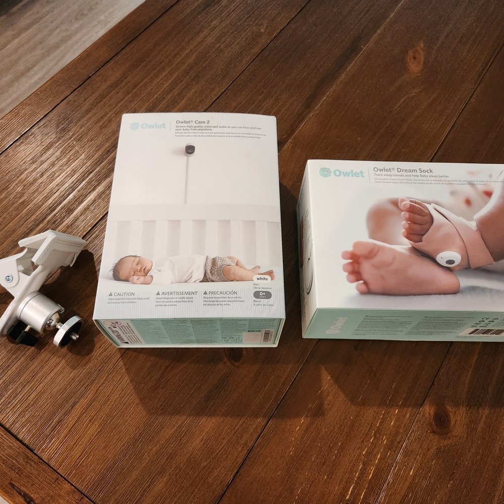 Owlet Dream Sock and Cam 2 Baby Monitor Set